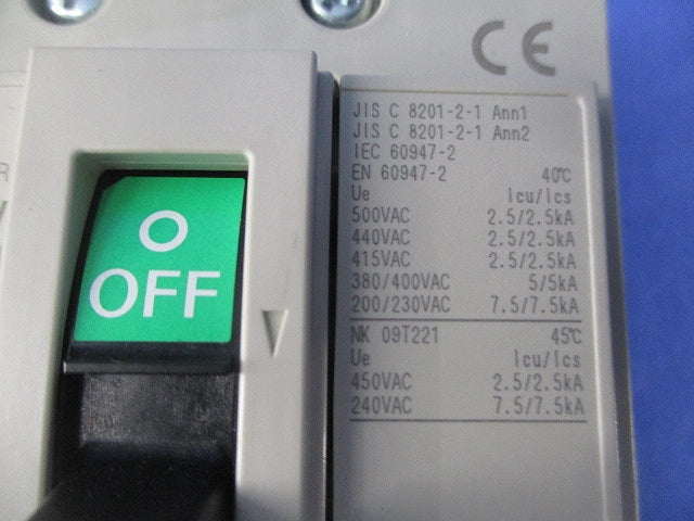ノーヒューズブレーカ3P30A NF63-CV