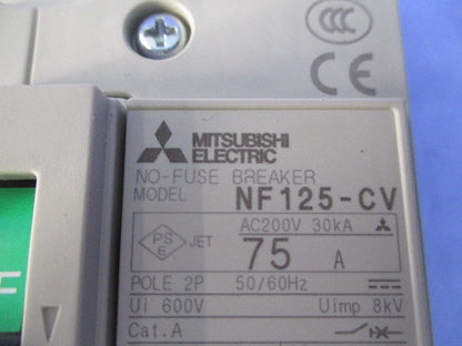 ノーヒュズブレーカ 2P75A NF125-CV