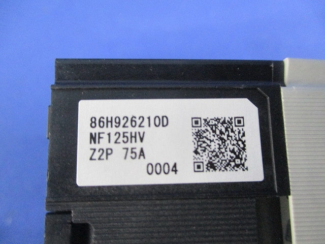 ノーヒューズブレーカ2P75A(アラームスイッチ無し) NF125-HV