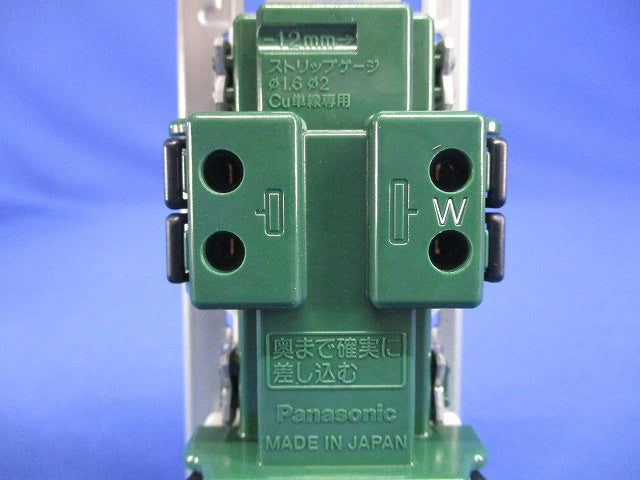 フルカラー埋込アースターミナル付接地ダブルコンセント WN11329