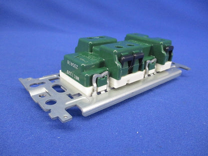 フルカラー埋込アースターミナル付接地ダブルコンセント WN11329