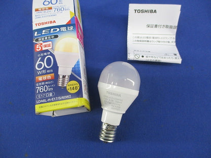 ミニクリプトン型LED電球E17(電球色) LDA6L-H-E17/S/60W2