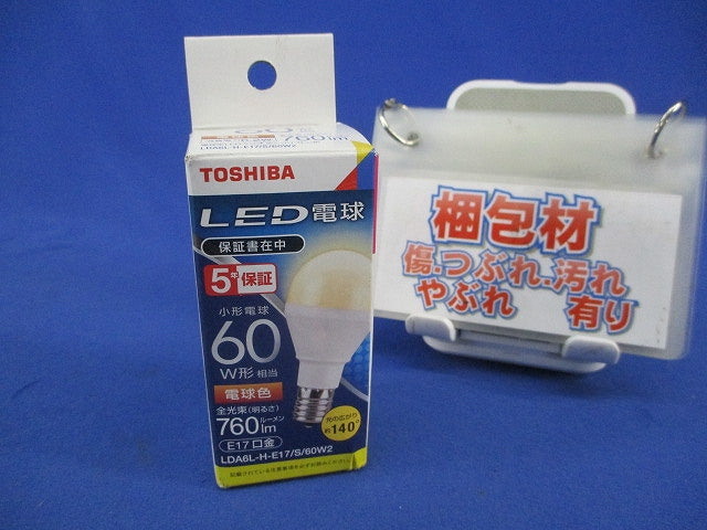 ミニクリプトン型LED電球E17(電球色) LDA6L-H-E17/S/60W2