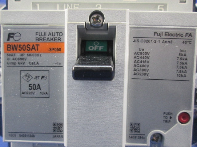 オートブレーカ3P50A BW50SAT-3P050