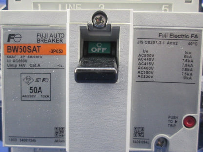 オートブレーカ3P50A BW50SAT-3P050