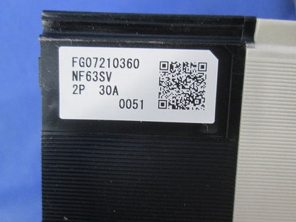 ノーヒューズブレーカ 2P30A(アラームスイッチ付) NF63-SV