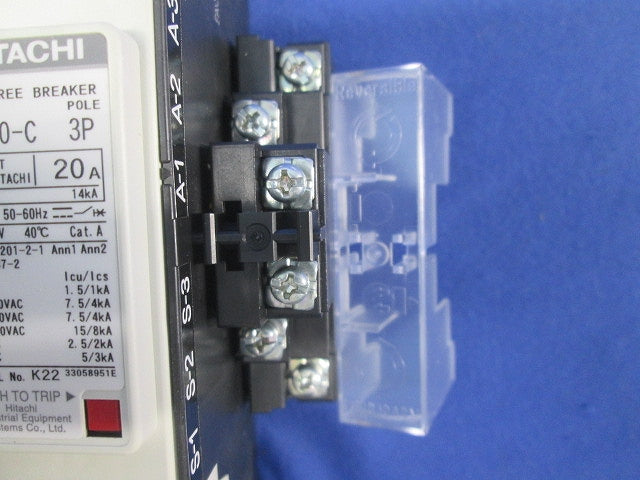 ヒューズフリー遮断器3P20A FXK60-C