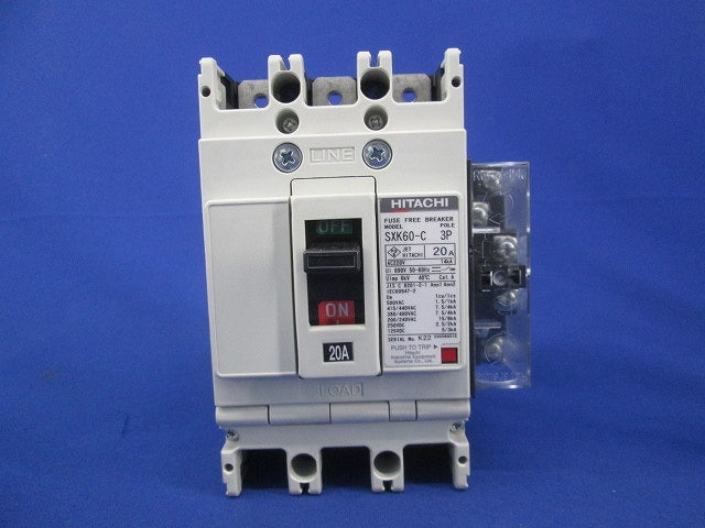 ヒューズフリー遮断器3P20A FXK60-C