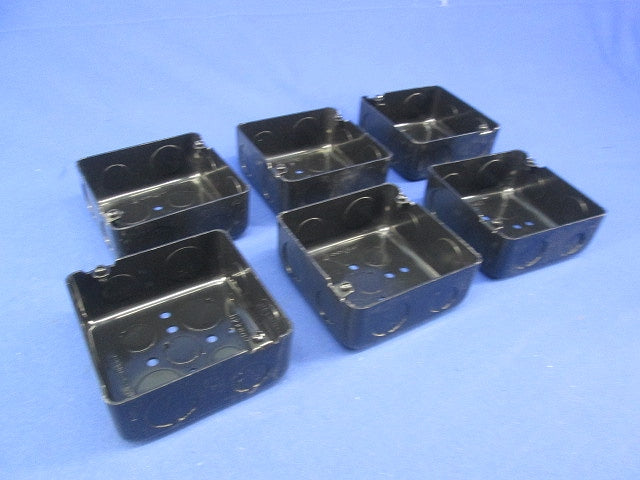 中四角浅型アウトレットボックス(6個入) OBM44B