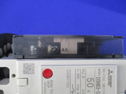 ノーヒューズスイッチ3P50A DSN63-SV