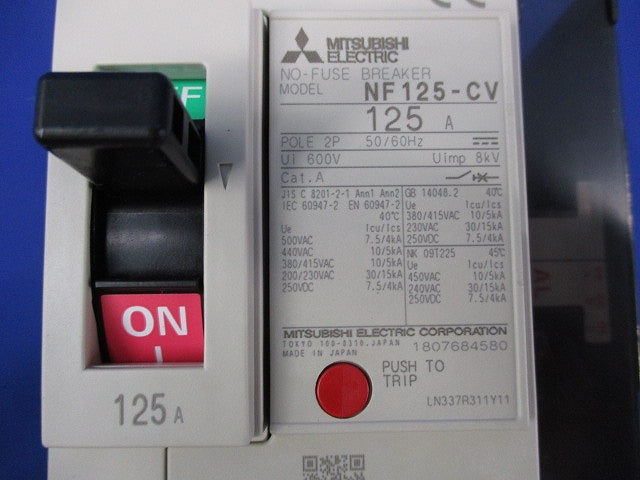 ノーヒュズブレーカ 2P125A NF125-CV