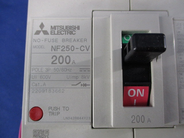 ノーヒューズブレーカ 3P200A NF250-CV