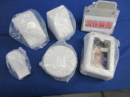 メタルモール付属品セット(混在5個入)(ホワイト) A107他