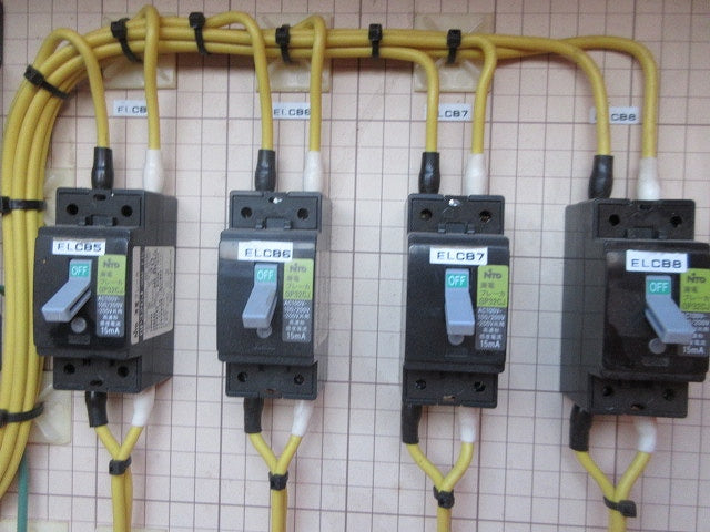 仮設用分電盤(ジャンク品) 型番混在