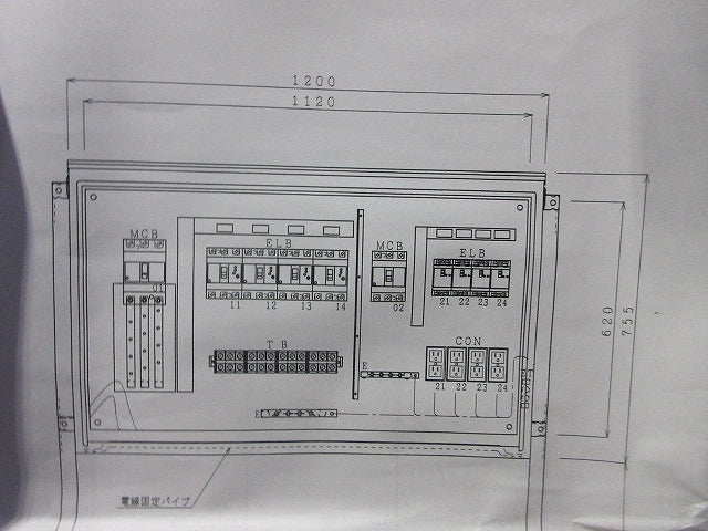仮設用分電盤(ジャンク品) 型番混在