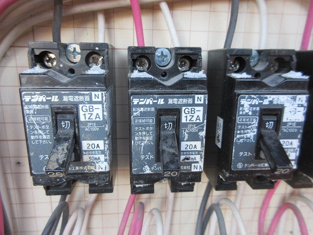 仮設用分電盤(ジャンク品) 型番混在