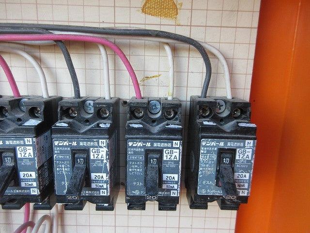 仮設用分電盤(ジャンク品) 型番混在