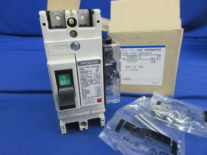 ヒューズフリー遮断器2P15A SXK-60C