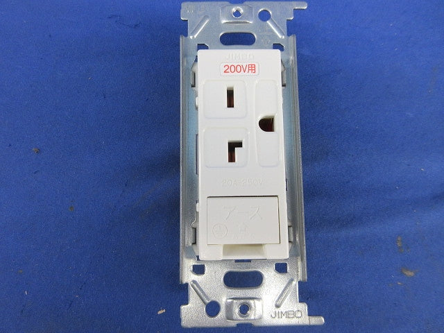 埋込アースターミナル付接地コンセント(3個入)ピュアホワイト JEC-BN-ITGE