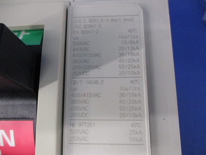 ノーヒューズブレーカ3P250A NF400-CW