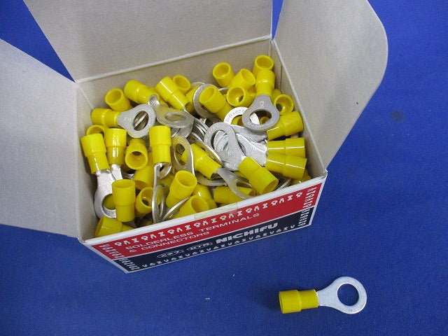 絶縁被覆付圧着端子(100個入)黄 TMEV5.5-8