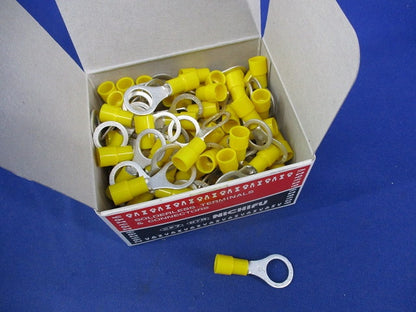 絶縁被覆付圧着端子 100個 黄 TMEV5.5-10