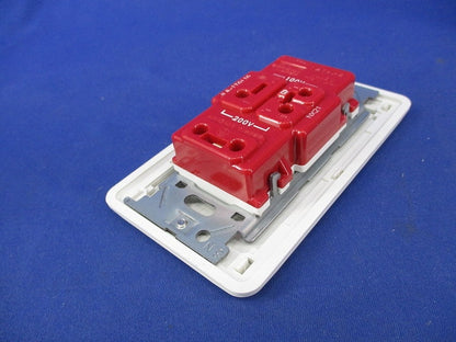 埋込100/200V併用接地コンセント プレート付 JLB-ITGLIG