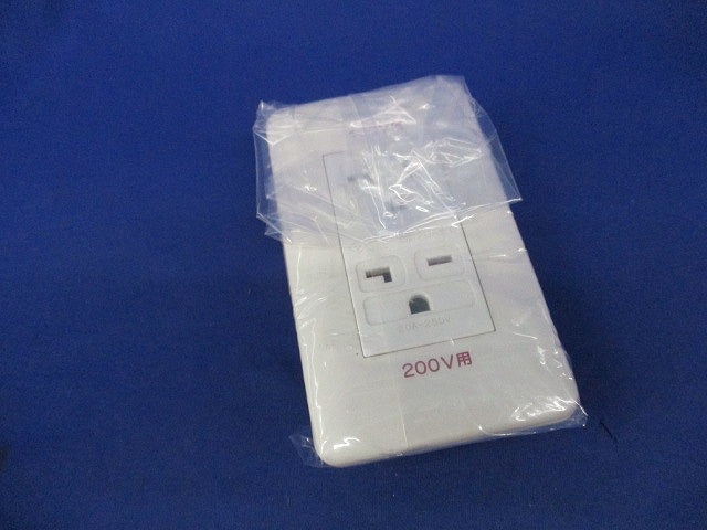 埋込100/200V併用接地コンセント プレート付 JLB-ITGLIG