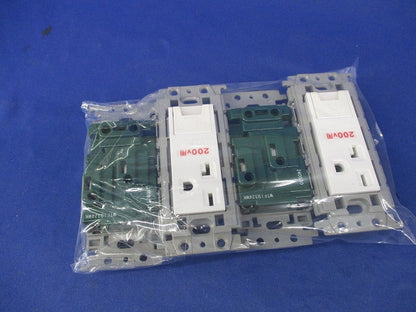 埋込アースターミナル付接地コンセント(4個入) WTF19324WK