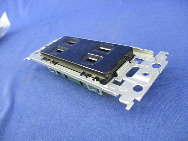 埋込ダブルコンセント(6個入)(ブラック) WTL1502B