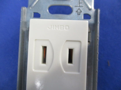 埋込ダブルコンセント(6個入)ホワイト JEC-BN-55