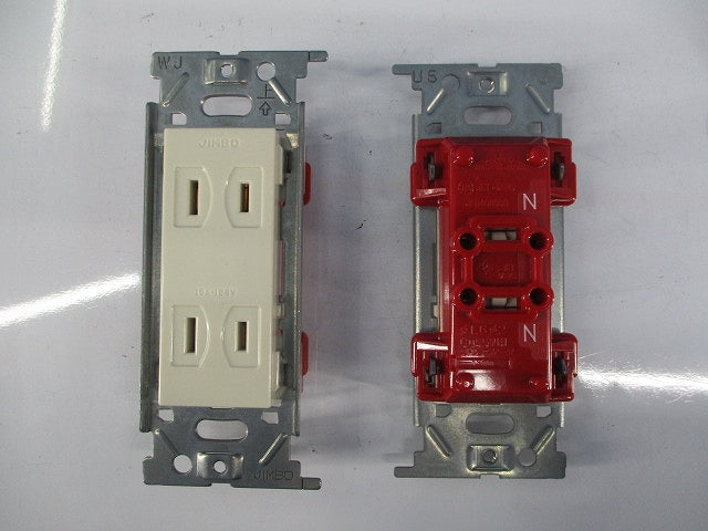 埋込ダブルコンセント(6個入)ホワイト JEC-BN-55