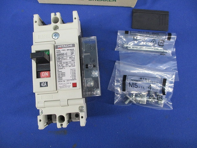 ヒューズフリー遮断器2P40A SXK60-C