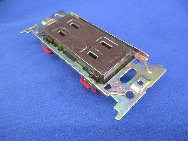 埋込ダブルコンセント(5個入)チョコ JEC-BN-55