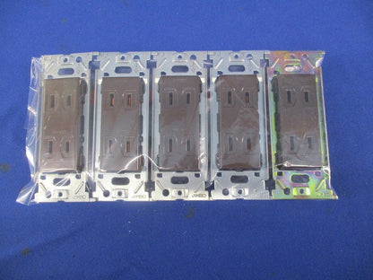 埋込ダブルコンセント(5個入)チョコ JEC-BN-55