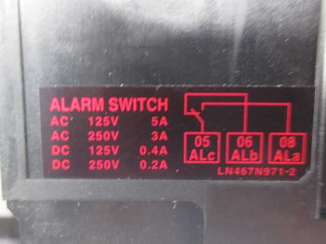 ノーヒューズブレーカ2P20A(アラームスイッチ付) NF32-SV