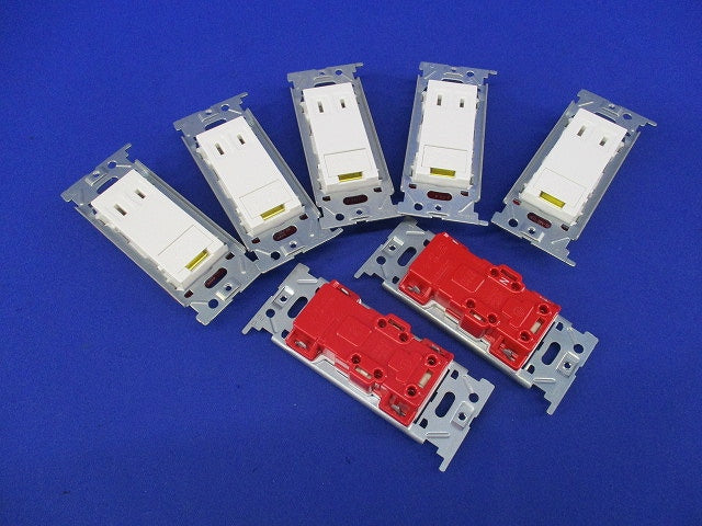 アースターミナル付埋込コンセント(7個入)(ピュアホワイト) JEC-BN-5E
