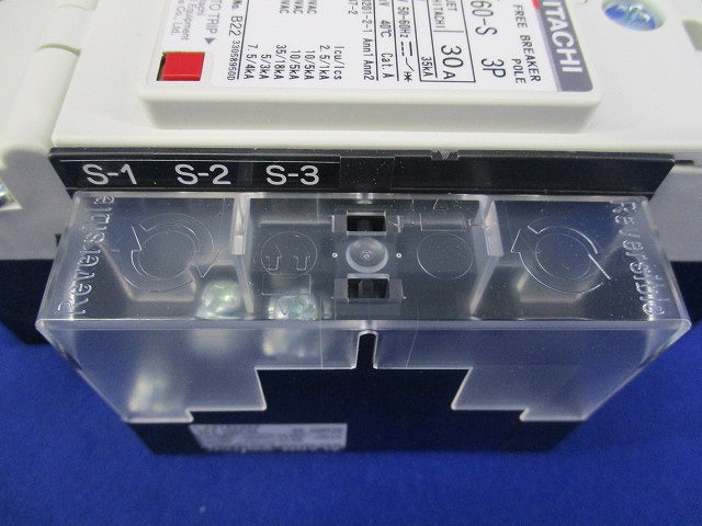 ヒューズフリー遮断器3P30A FXK60-S