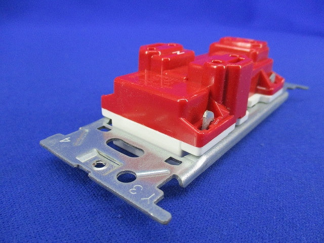 埋込アースターミナル付接地ダブルコンセント(8個入)ピュアホワイト JEC-BN-55GE