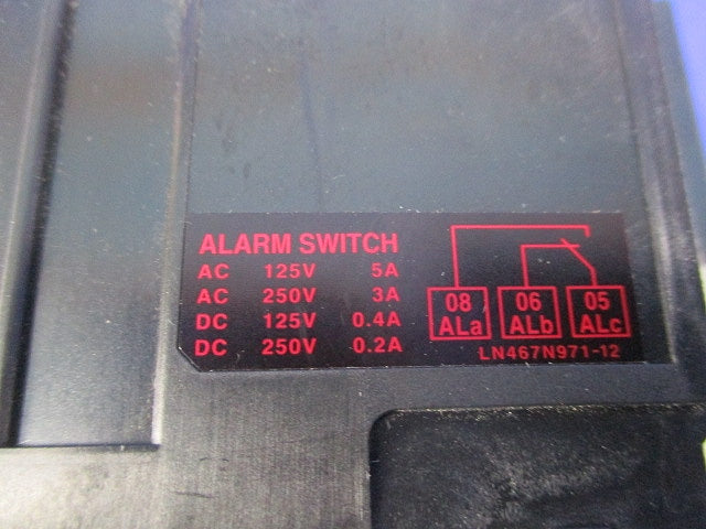 ノーヒューズブレーカ2P15A(アラームスイッチ付) NF32-SV