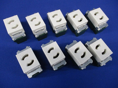 埋込抜け止めシングルコンセント(9個入) WN1061