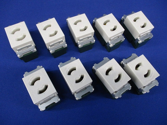 埋込抜け止めシングルコンセント(9個入) WN1061