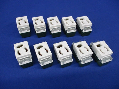 埋込抜け止め接地コンセント(10個入) WN1161