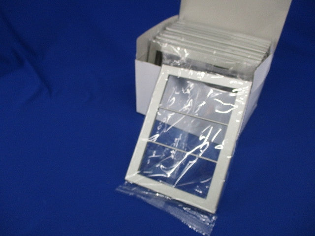 スイッチプレート3連用(10個入)シルバー QWP-3