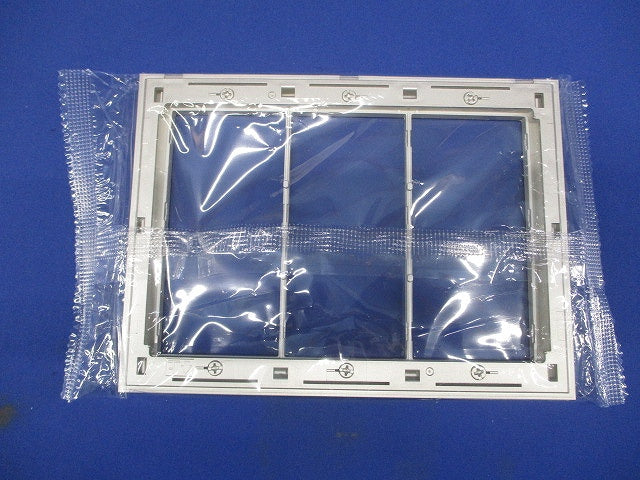 スイッチプレート3連用(10個入)シルバー QWP-3