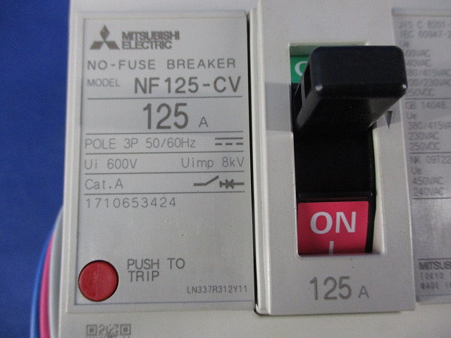 ノーヒュズブレーカ 3P125A NF125-CV