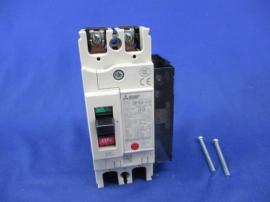 ノーヒューズブレーカ2P30A(アラームスイッチ付) NF63-HV