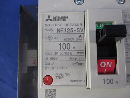 ノーヒューズ遮断器3P100A NF125-SV