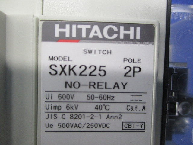 ヒューズフリー遮断器2P225A SXK225