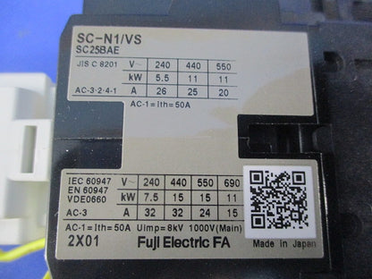 電磁接触器 SC-N1/VS